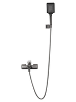 Смеситель для ванны с душем WONZON & WOGHAND EDGE, Темный графит (WW-88639003A-BGM)