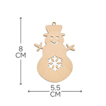 Подарочный набор игрушек на новогоднюю елку, деревянные