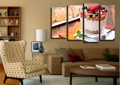 Модульная картина "Здоровый десерт"