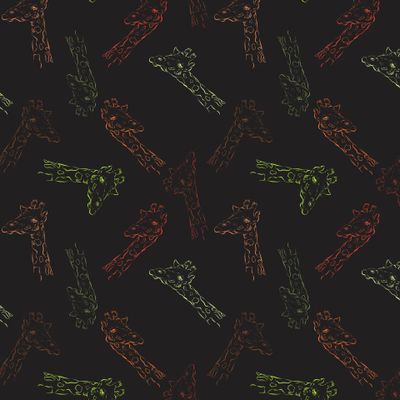 Разноцветные жирафы