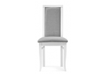 Стул деревянный Woodville Давиано серый велюр, белый, ножки белые