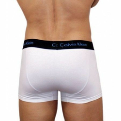 Трусы мужские боксеры белые удлиненные Calvin Klein