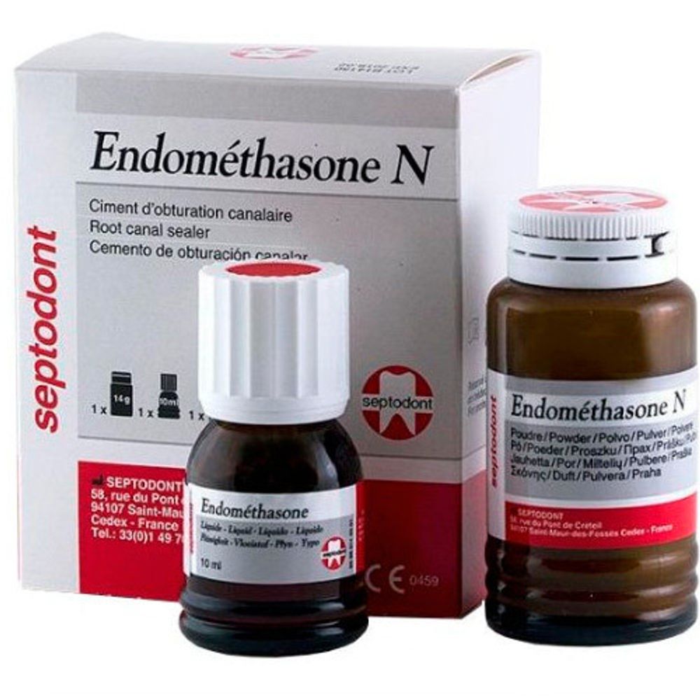Endomethasone N - цемент для пломбирования корневых каналов (14 г + 10 мл), Septodont, Франция арт. (Endomethasone N_1)