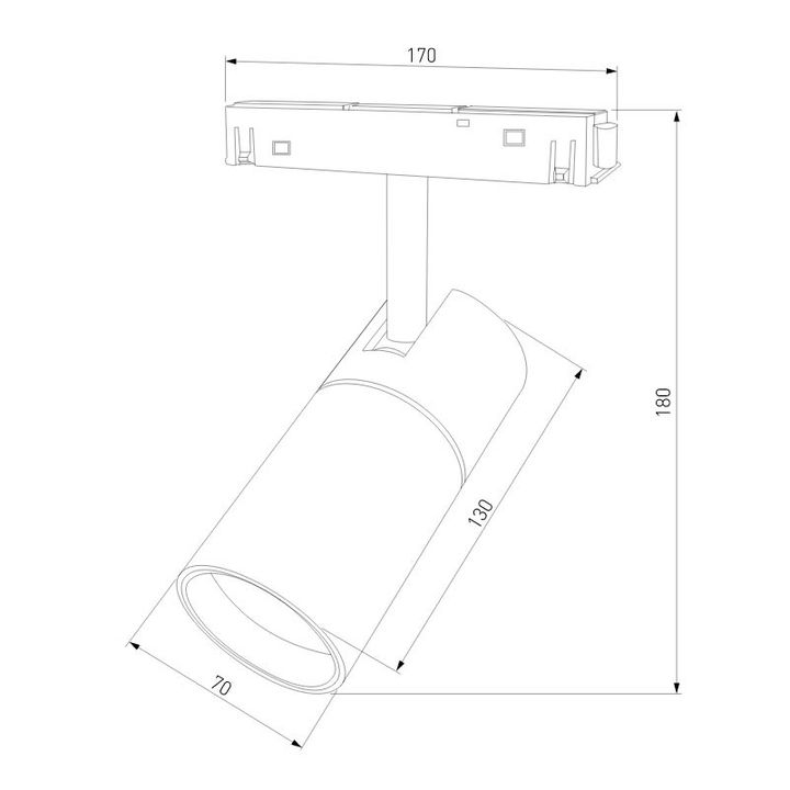 Трековый светодиодный светильник Elektrostandard Slim Magnetic 85013/01 a057201