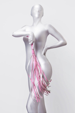 Розовый флоггер Anonymo - 64 см. (Цвет: розовый)