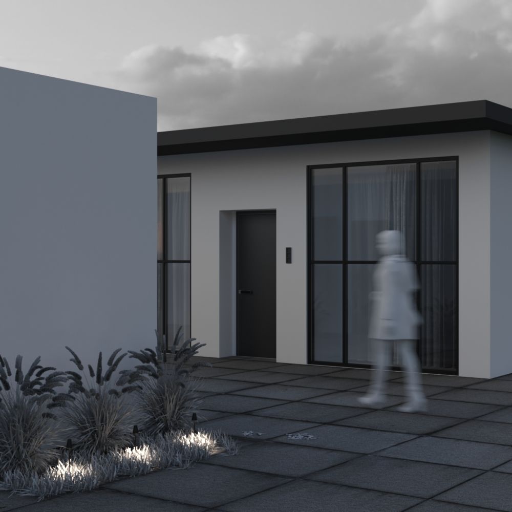 Уличный грунтовый светодиодный светильник Maytoni   O504FL-L1B3K