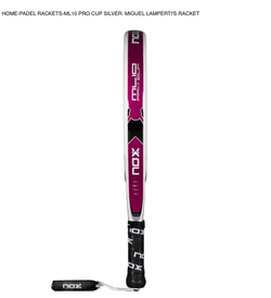 NOX, CS, PALA ML10 PRO CUP LIGHT SILVER BY MIGUEL LAMPERTI RACKET, Padel Racket