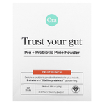 Ora, Trust Your Gut, порошок с пребиотиками и пробиотиками, фруктовый пунш, 10 млрд КОЕ, 30 стиков по 1,5 г (0,05 унции)