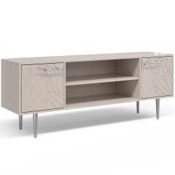 Тумба под ТВ Арт Колор leaves 155см Стайл Сильвер Серый агат