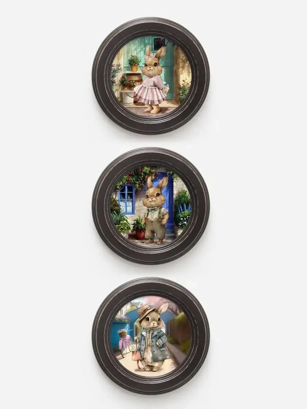 Картины на стену интерьерная на холсте 3 шт 17.5 см