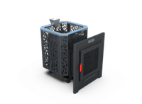 Банная печь Душа- 15 Сетка Древо Закрытая Каменка панорама