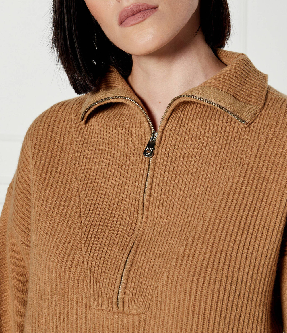 Хлопковый свитер caveau Pinko - коричневый(104061 A1CH)