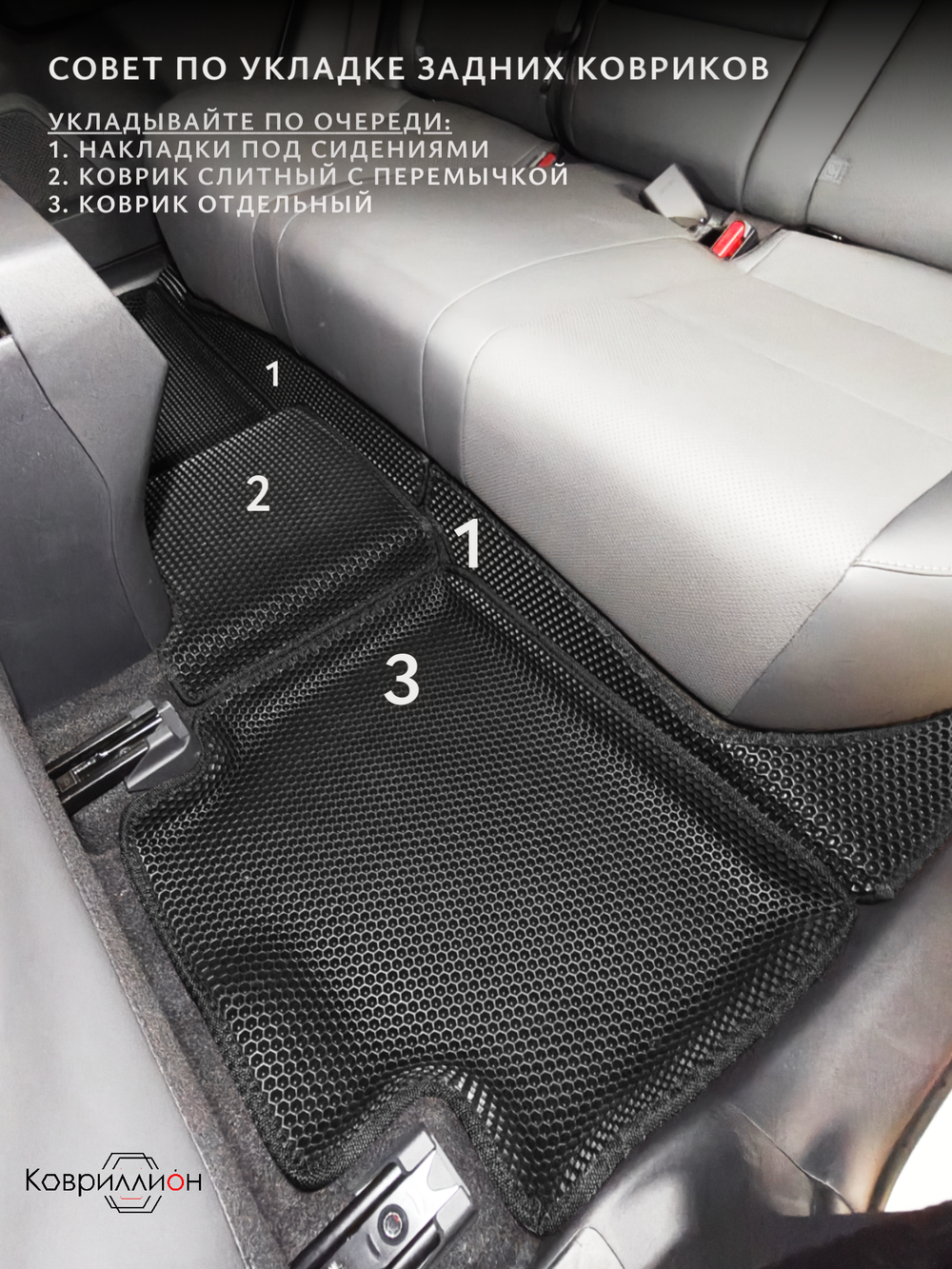 Автомобильные коврики ЭВА с бортами для Toyota RAV4 VI (XA60) 25-н.в. / Toyota Wildlander II