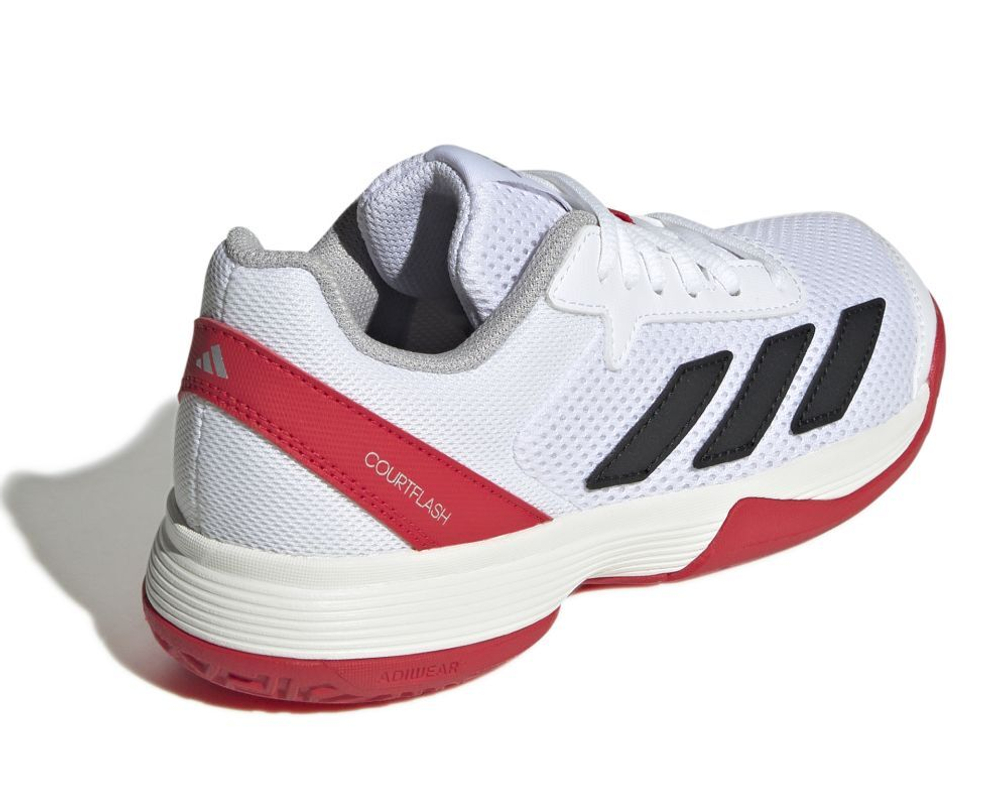 детские Кроссовки теннисные Adidas Courtflash K - белый