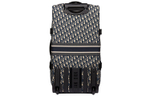 DIOR Travel Technical Fabric Suitcase Travel Bag Unisex Blue