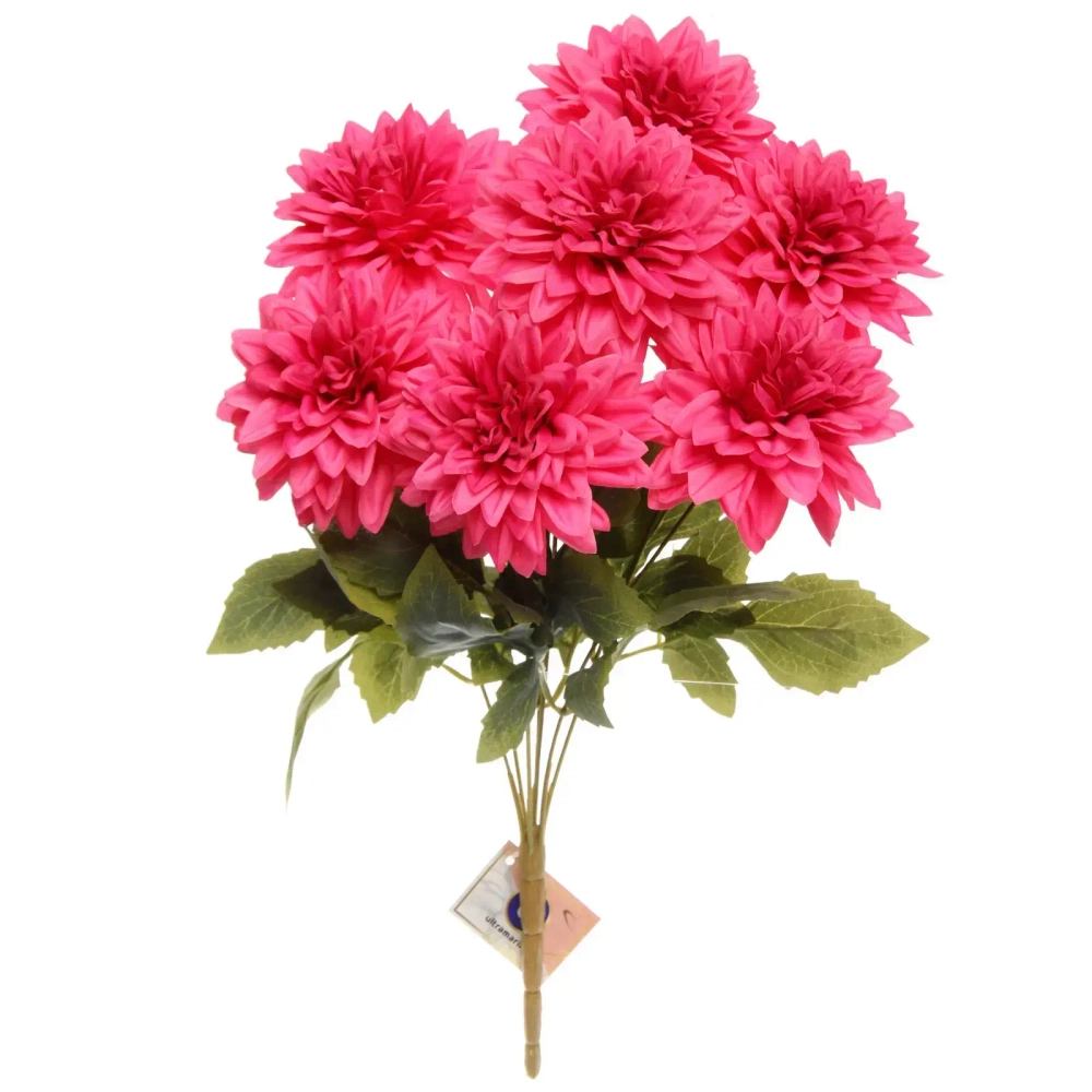 Искусственные цветы «Букет Георгин» 45см 7 цветков розовые