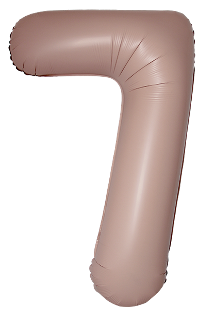 FM (40&#39;&#39;/102 см) Цифра, 7 Slim, Винтажная роза, Матовый, 1 шт. в уп.