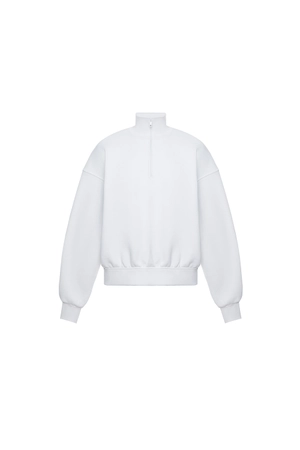 Свитшот на короткой молнии Белый