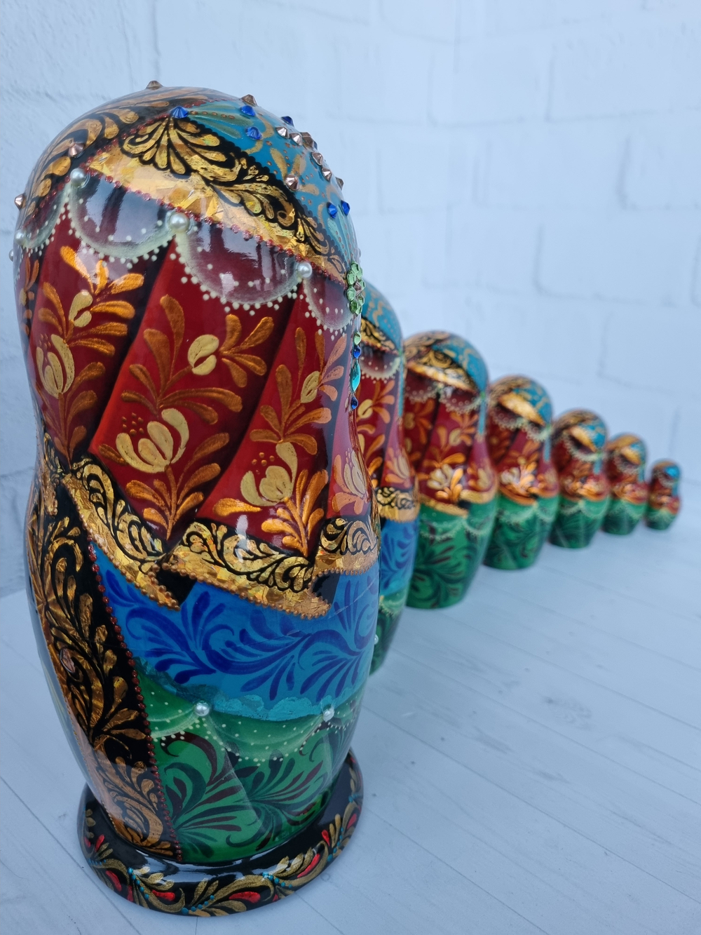 Матрешка "Сказка о золотом петушке" 7 мест