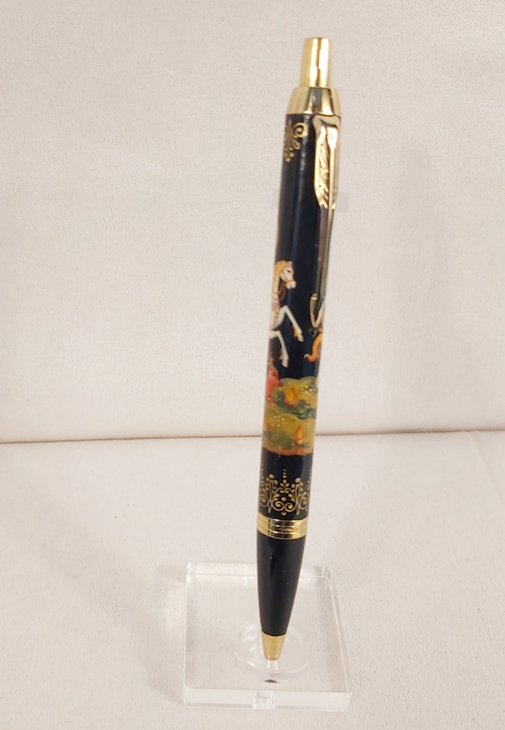 Ручка "Георгий Победоносец" с ручной росписью Палех