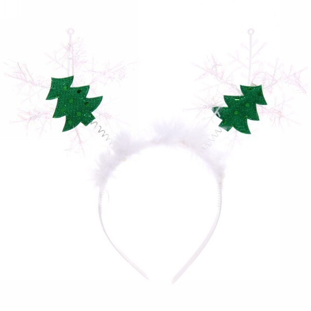 Ободок карнавальный «Елочка в снежинке»