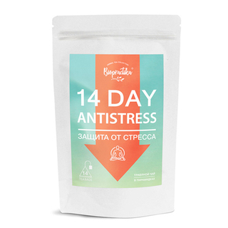 Чай травяной 14 DAY ANTISTRESS Biopractika, пирамидки, 42 г