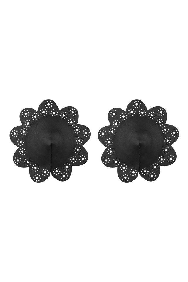 Черные пэстисы в форме цветка