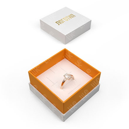 Футляр картонный остроугольный с прослойкой, серия "Самба", 60х60х36 мм