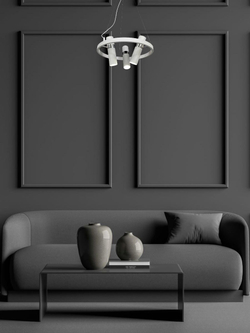 Светильник подвесной светодиодный Lanbos, 6 ламп GU10, до 15 кв м, белый