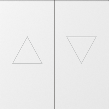 Клавиша 2-я со стрелками для жалюзи,  матовый белый,  серия A07