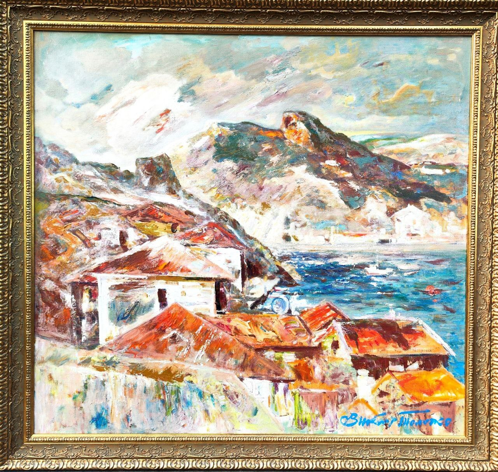 Картина Толочко В.И. "Бухта. Балаклава" холст/масло 125х135
