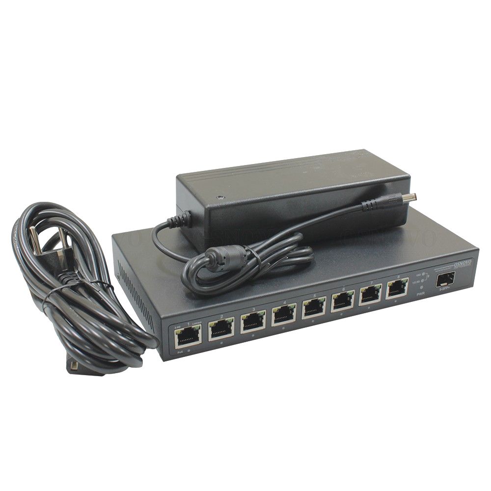 Коммутатор на 8 PoE портов Osnovo SW-8D1X(120W)
