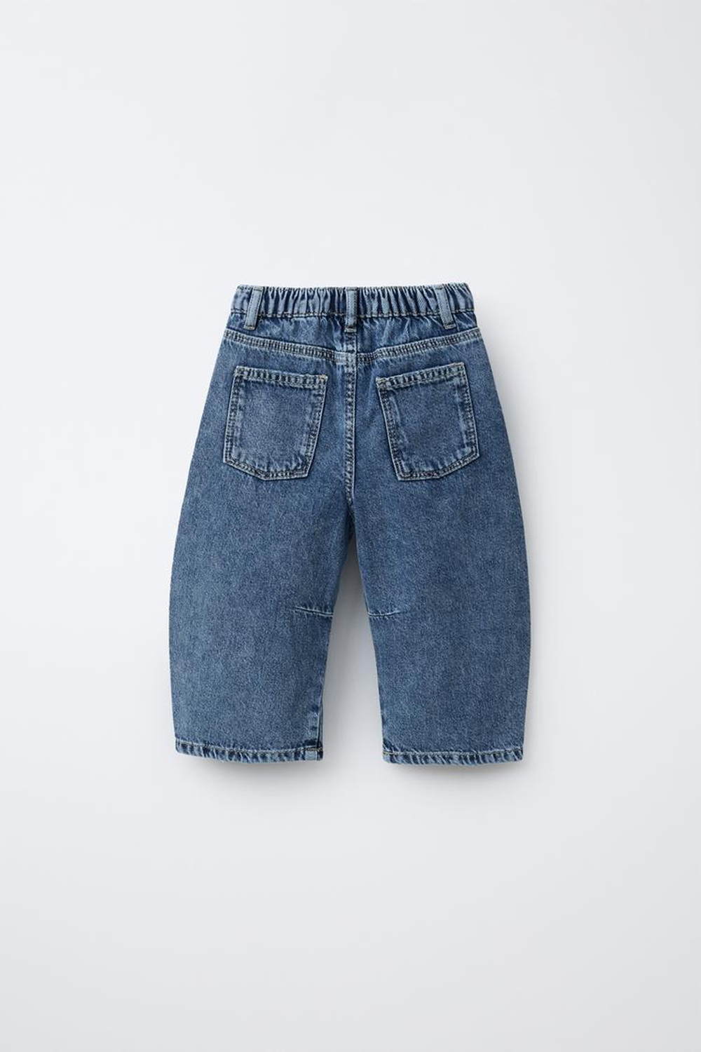 ZARA ДЖИНСЫ SUPER BARREL С РАЗРЕЗАМИ, ЦВЕТ НОЧНОГО НЕБА