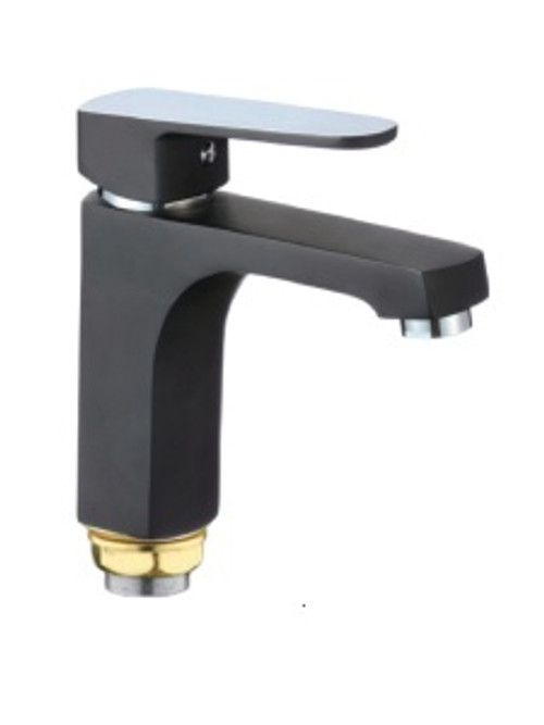 Смеситель умывал. (тюльпан чёрный хром)