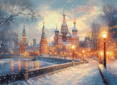 Зимняя столица №1 - фон неопреновый