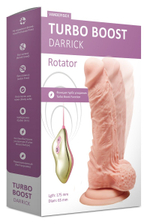Телесный ротатор-реалистик Turbo Boost Darrick - 17,5 см. (Цвет: телесный)