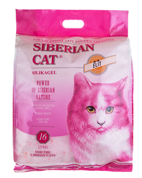 Сибирская Кошка Элита Розовые гранулы 16л.