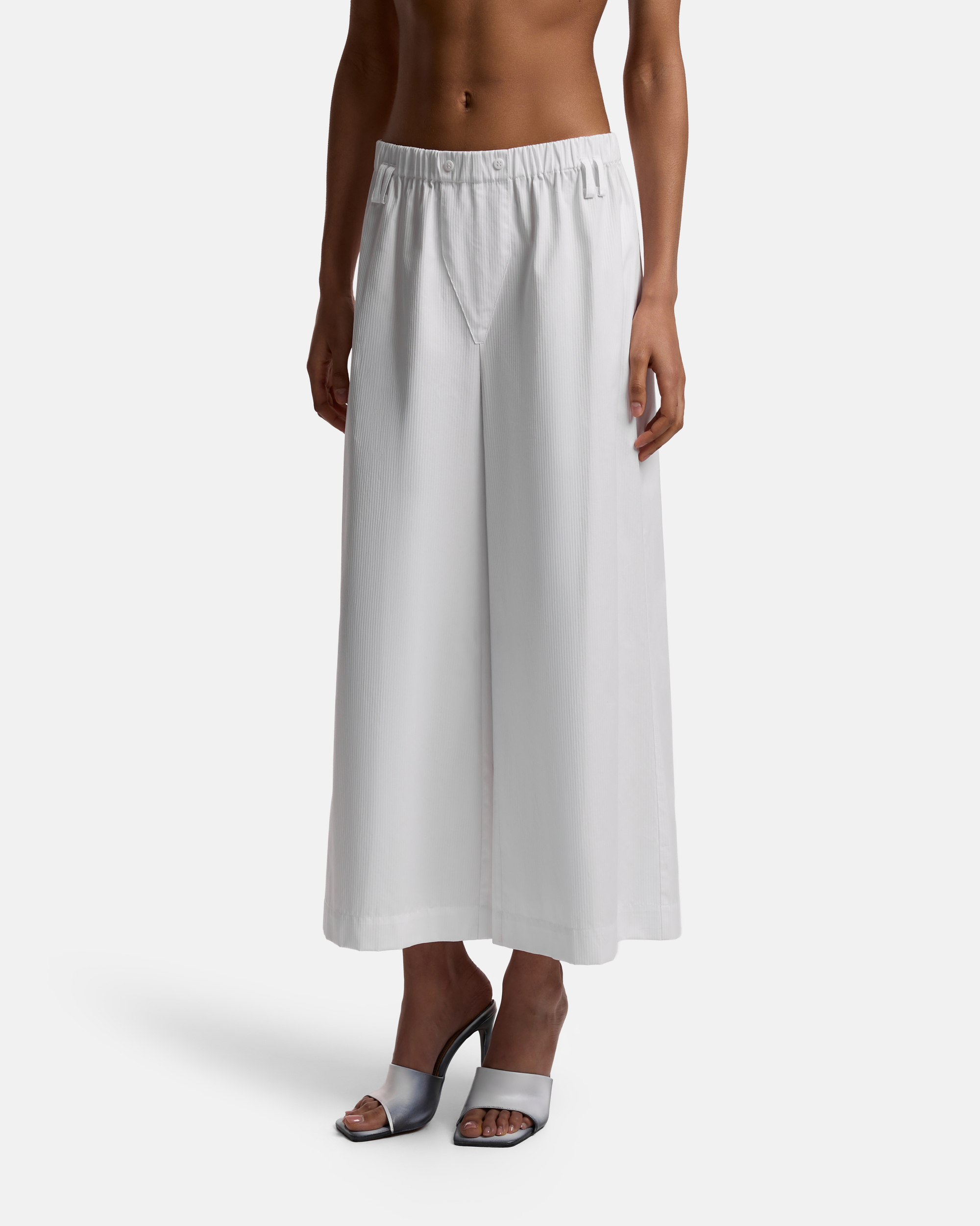 БРЮКИ А-СИЛУЭТА ИЗ ХЛОПКА