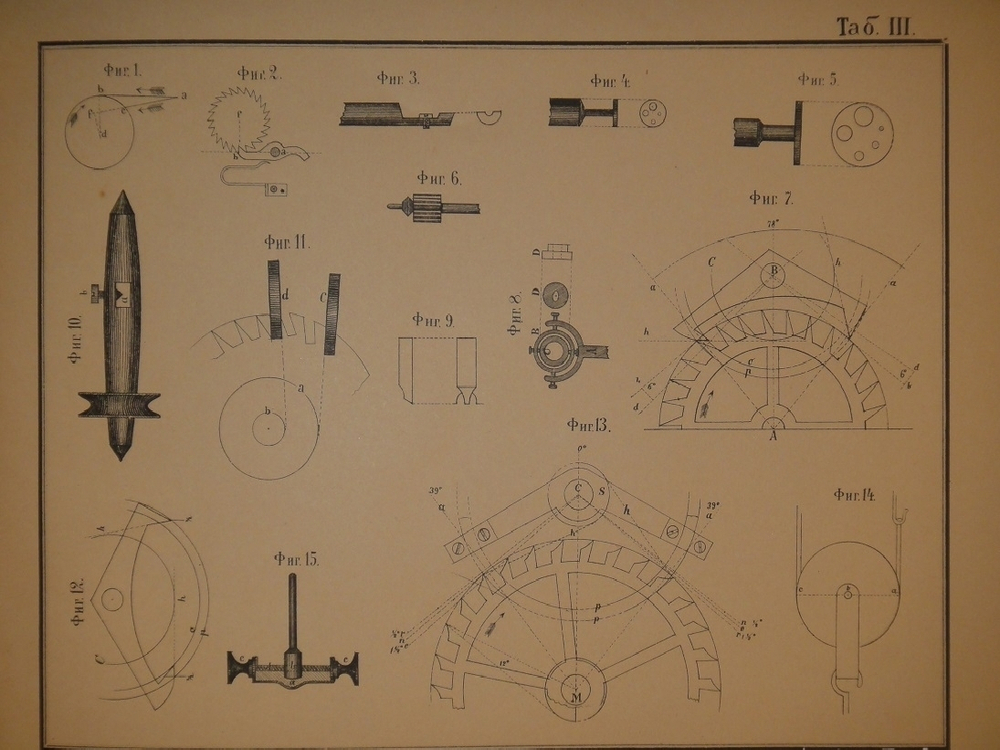 "Полный курс часового мастерства по новейшим данным + Атлас, состоящий из 14 литографированных таблиц с 134 рисунками". Юлиус Гене. 1896г.