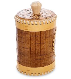 Народные промыслы BST-316/ 1 Туесок «Соль» ср. (береста)