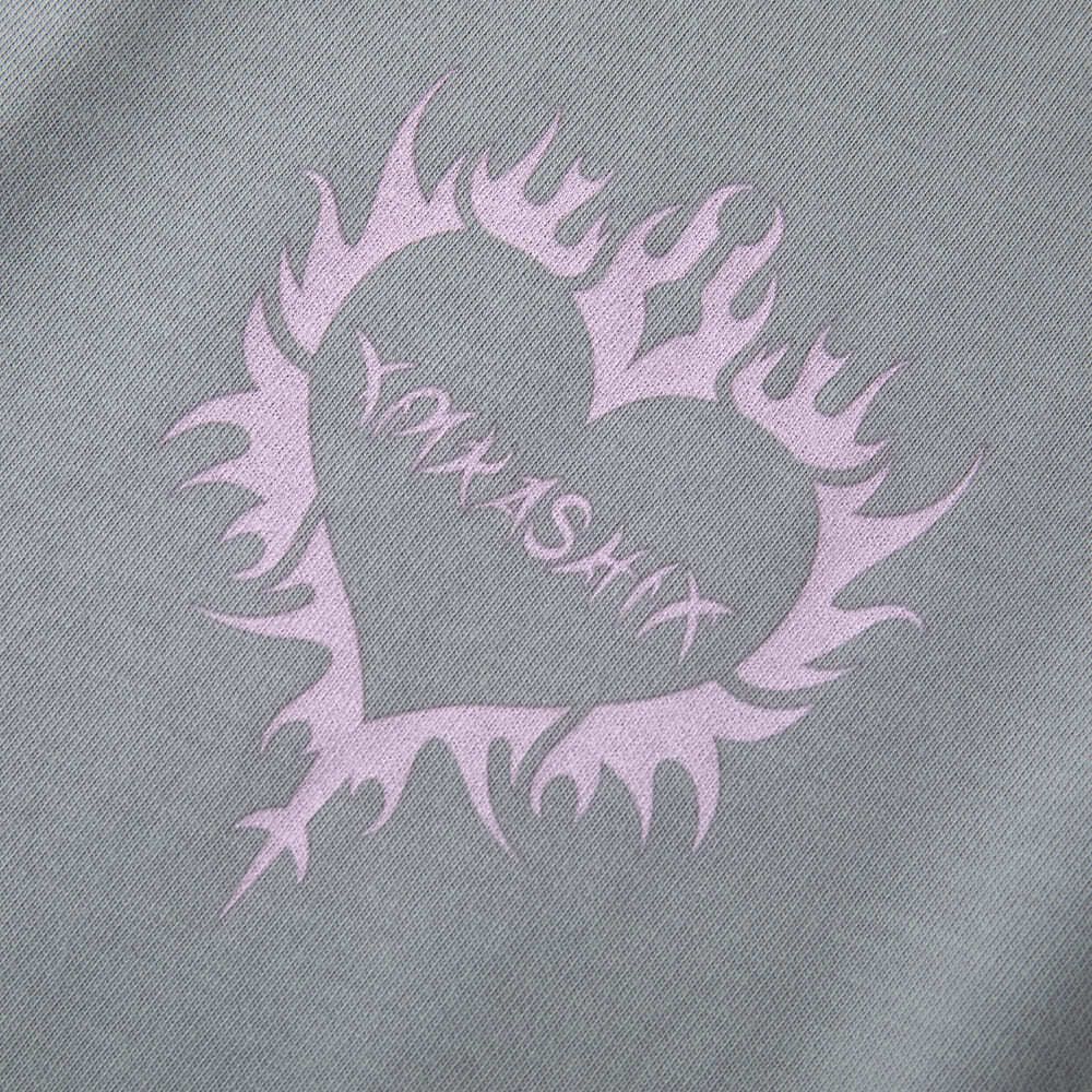 Футболка Ymkashix Love серая / пурпурная