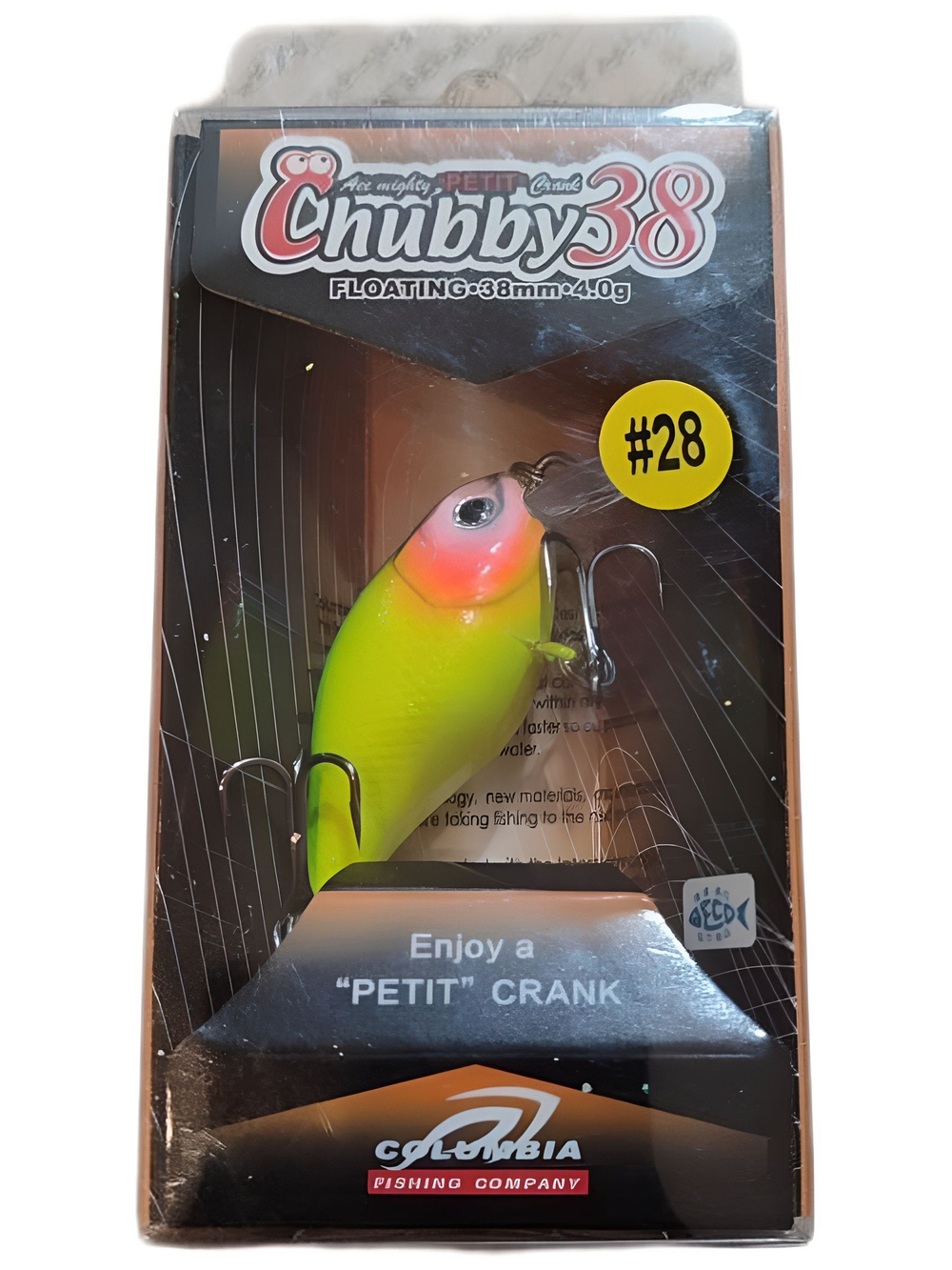 Воблер Columbia Chubby 38F цвет 28 для ловли жереха, голавля, форели и язя