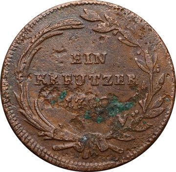 1 крейцер 1790 Австрия