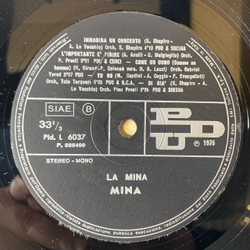 Винтажная виниловая пластинка LP Mina, La Mina (Италия 1975)
