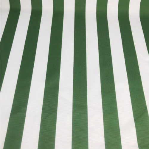 Оксфорд 240 D ткань тентовая водоотталкивающая, ПОЛОСКА бело-зеленая