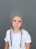 Шапка весенняя/осенняя вязаная ОРЕО (Пепельный)