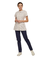 Туника медицинская женская Dr. Nice DRN150 на молнии, с воротником, синий, 46