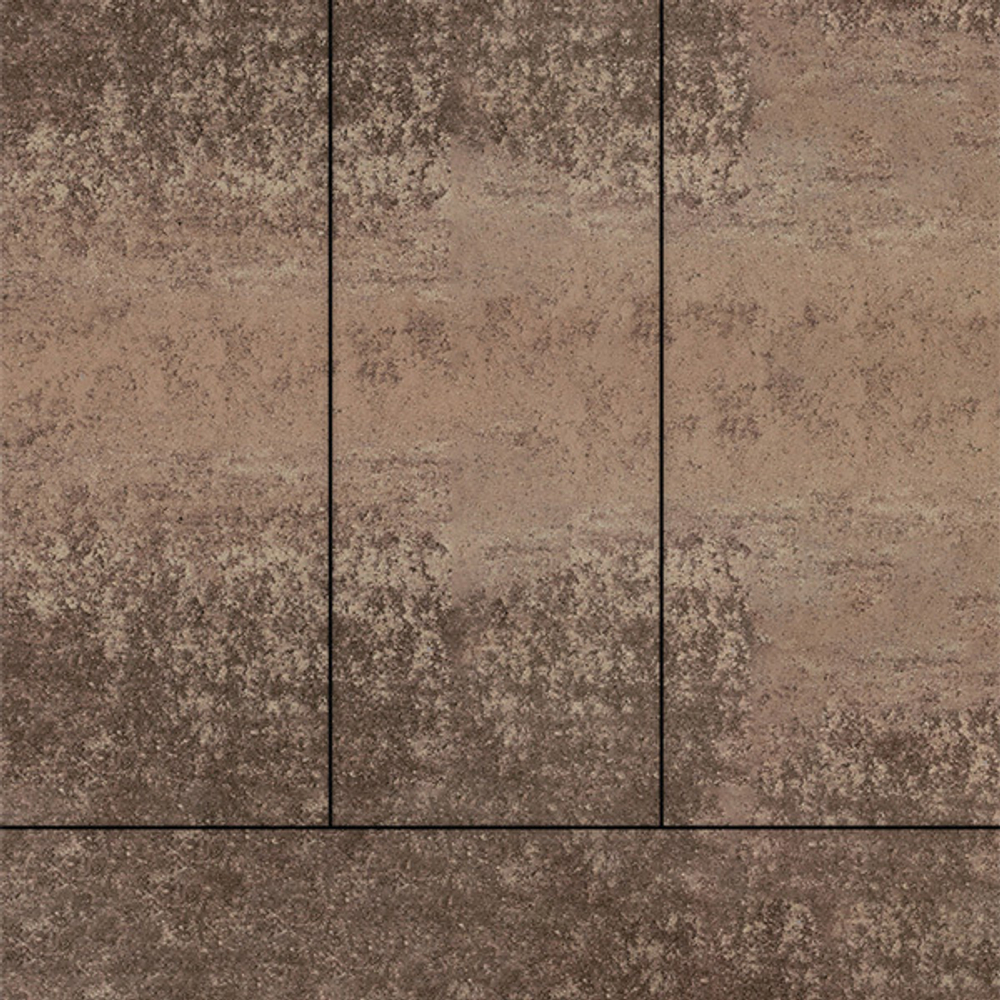 Тротуарная плитка ПРЯМОУГОЛЬНИК 900х300 мм - Листопад гладкий Хаски