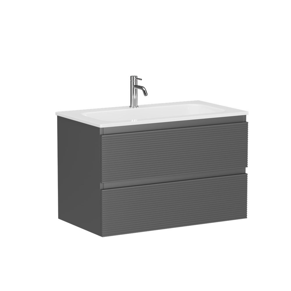 Тумба с раковиной Sancos Folk 80 см FL80GS grey soft