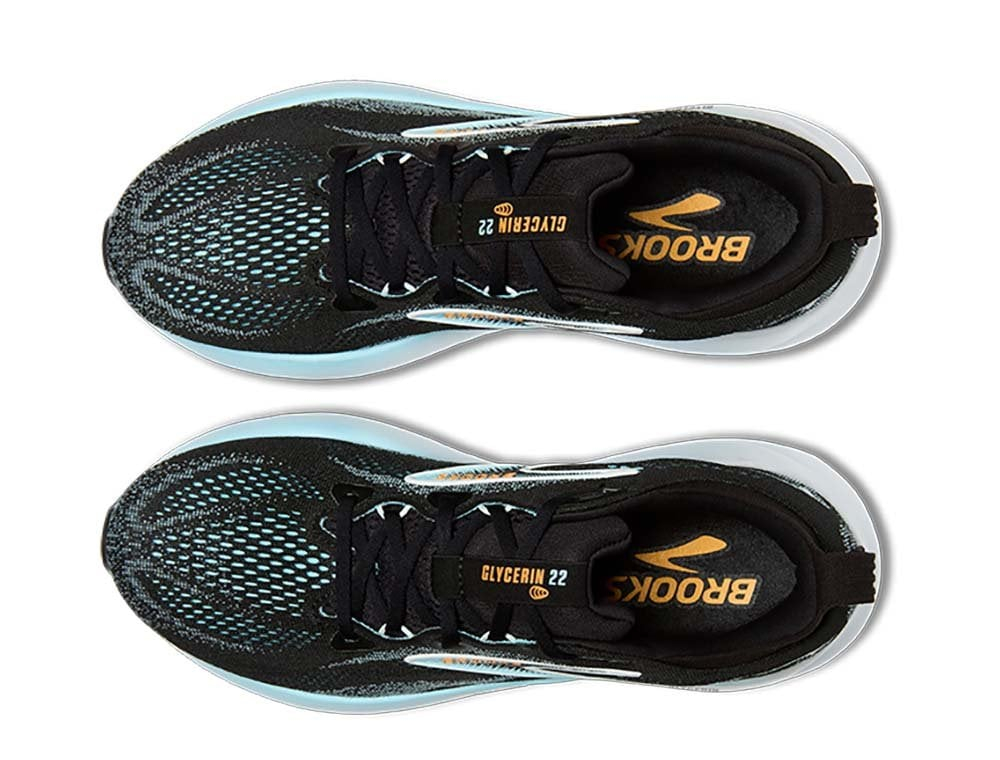 Кроссовки для бега мужские Brooks Glycerin 22 M Черный и Синий